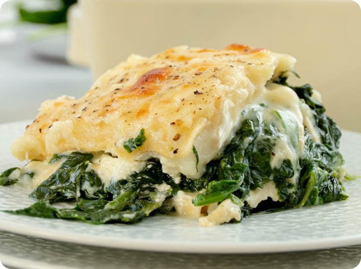 Lasagne chèvre épinard