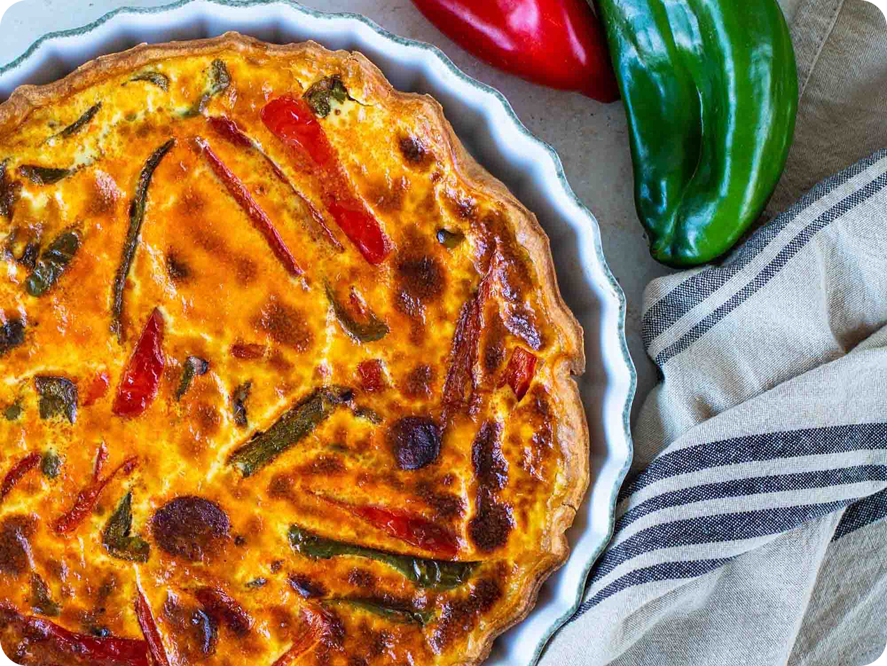Quiche chorizo poivrons Quiche chorizo poivrons