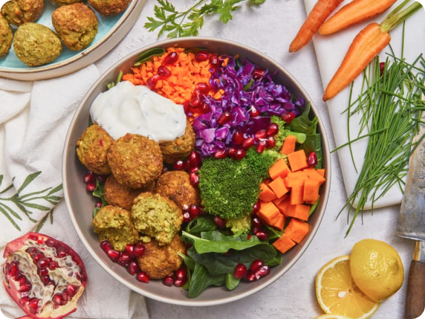 bowl oriental falafels bowl oriental falafels